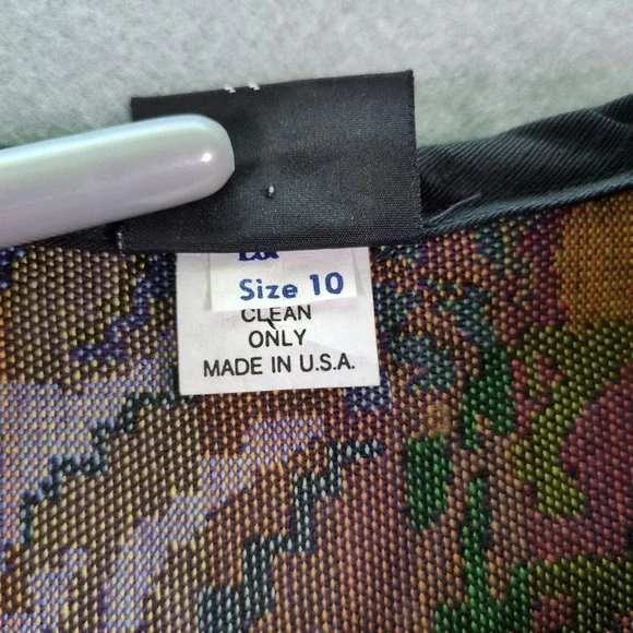 SOKO Womens Sz 10 Tapestry Jacket Long Sleeve Artisan USA Made Floral Open Front - Picture 3 of 6